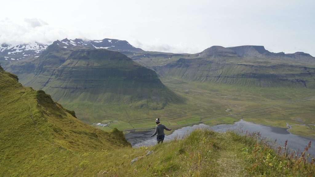 Stef barti hiking in iceland