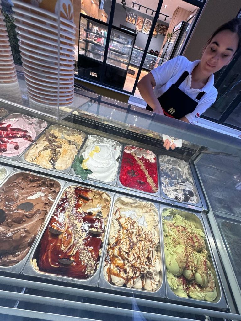 Local Girl Serving Ice cream