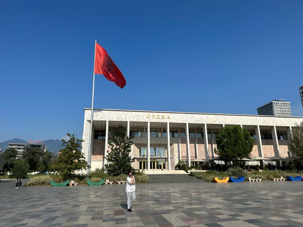 Tirana Skanderbeg square Opera