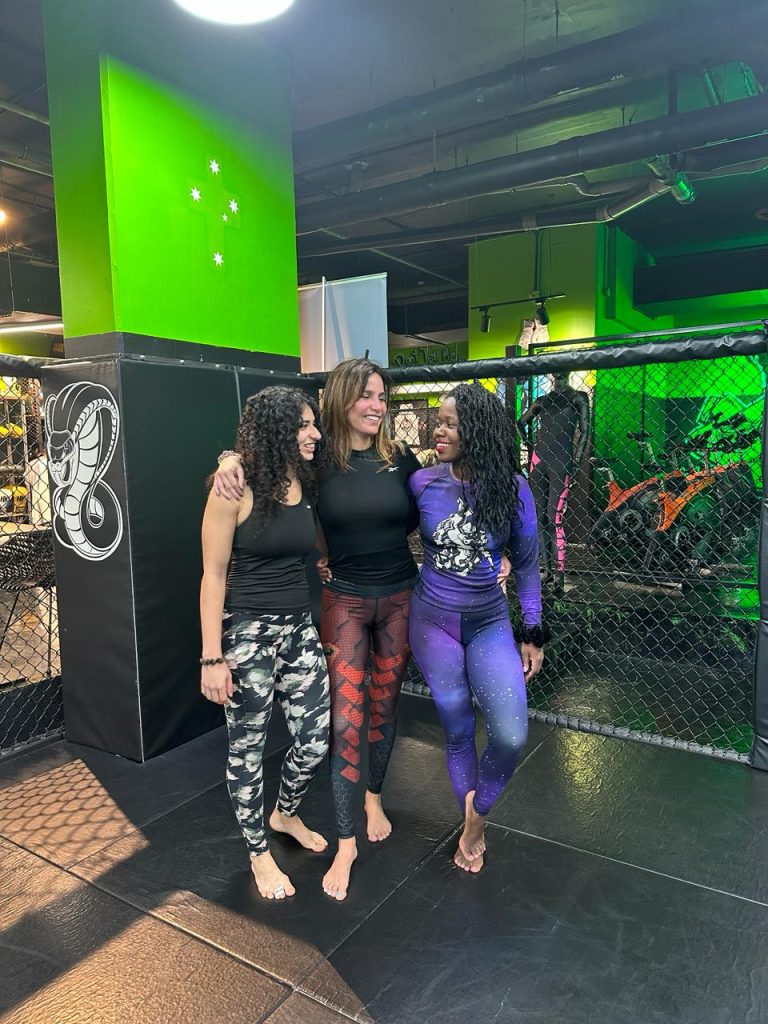 Stef Barti training Brazilian Jiu Jitsu after hysterectomy during recovery period