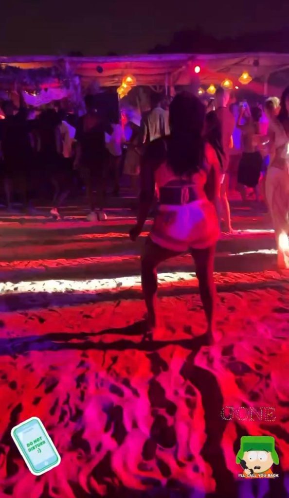 Stef Barti dancing during an amapiano concert , during hysterectomy recovery