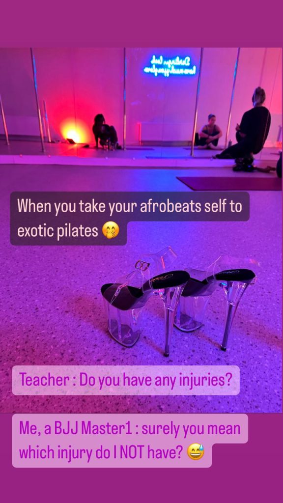 attending pole fitness 17 weeks post hysterectomy