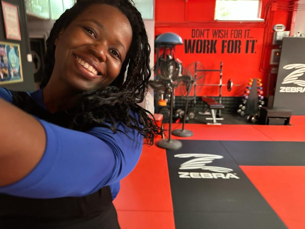 Stef Barti selfie at the MMA centre in Tirana