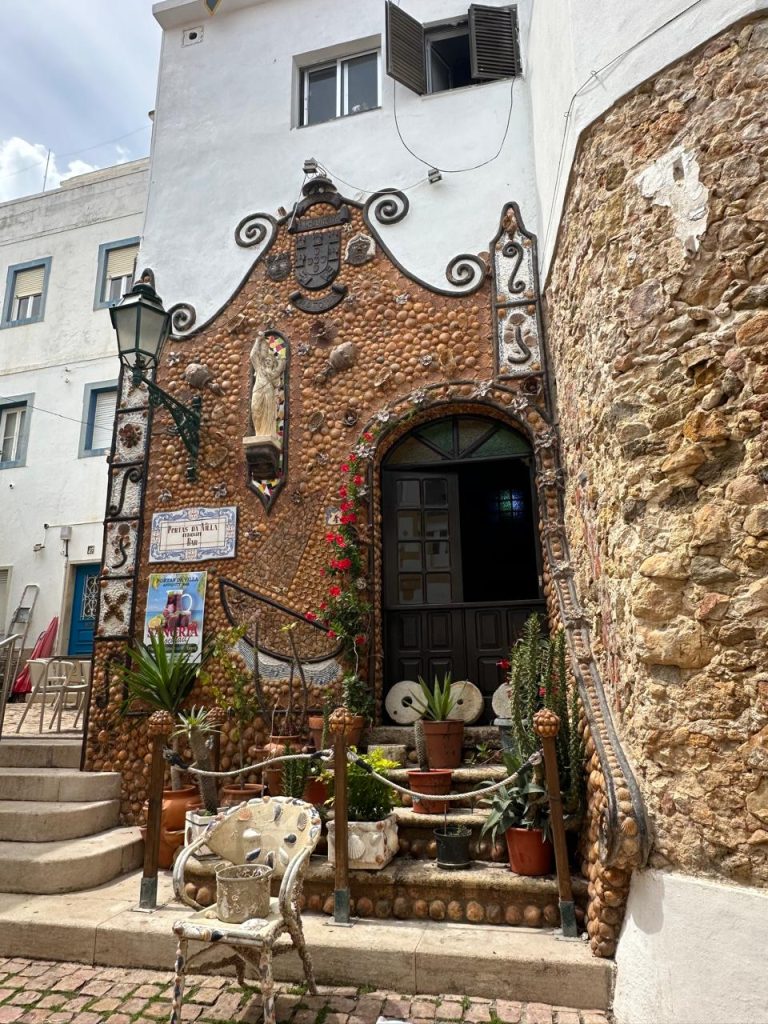 a church in the old town of Albufeira