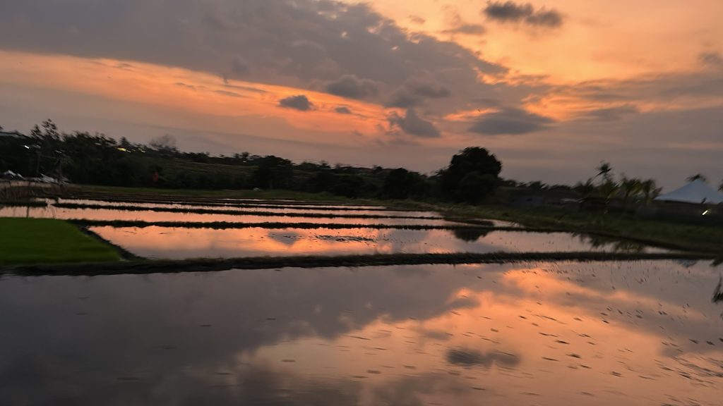 Beautiful sunset in Bali