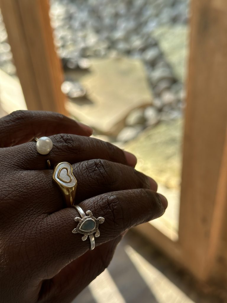 stef barti modeling some jewelry and rings 
