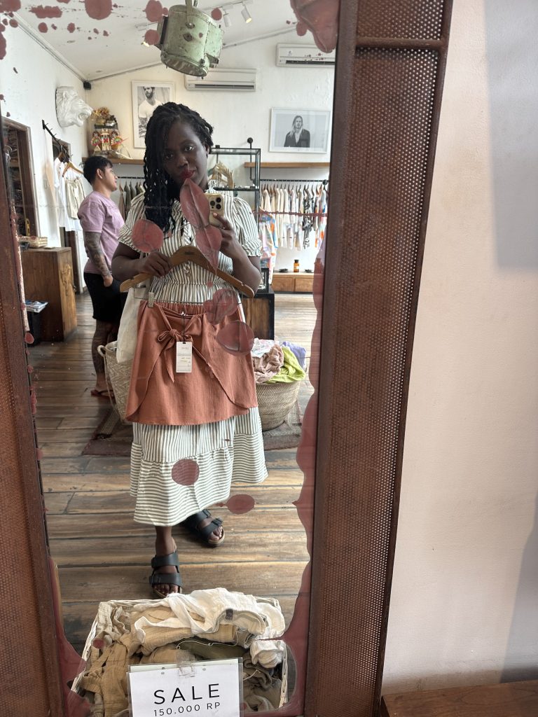 Stef Barti shopping at Haze & Glory Canggu