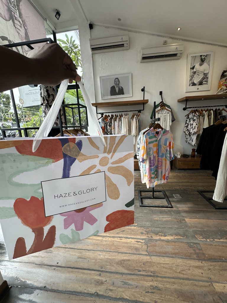 Stef Barti shopping at Haze & Glory Canggu