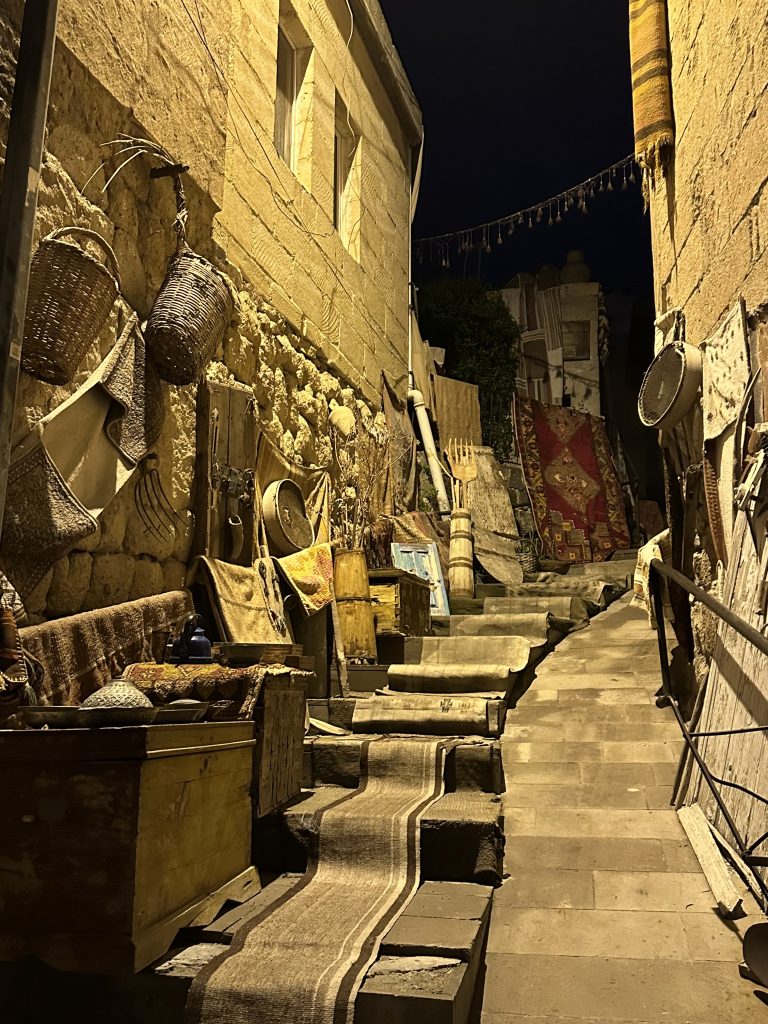 quiet streets of cappadocia in the mornings