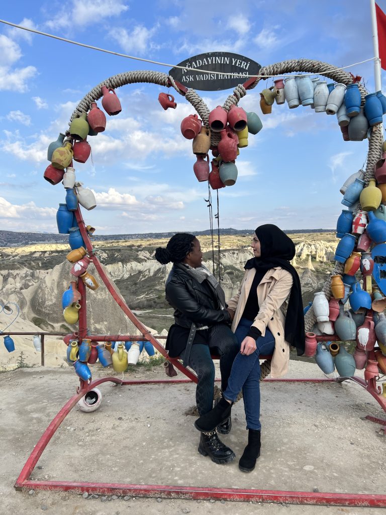 girls at the love valley Cappadocia 