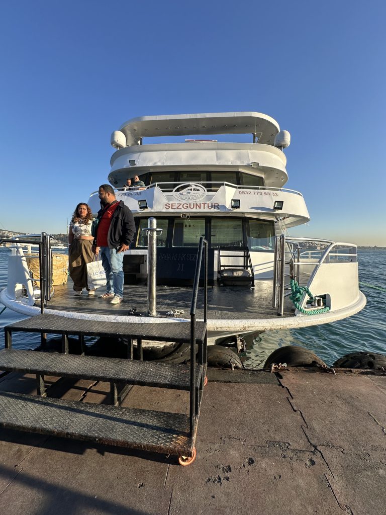 igetting ready to board for a Bosphorus stanbul boat cruise