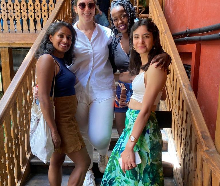 Stef Barti and the girls attending brunch in Yerevan
