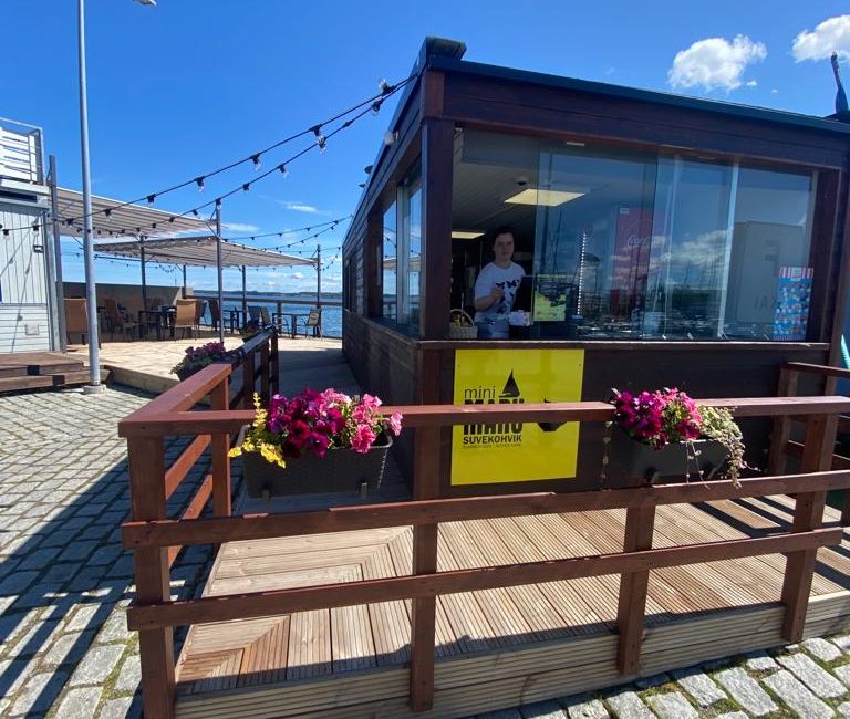 relaxing at Estonia Tallinn waterfront