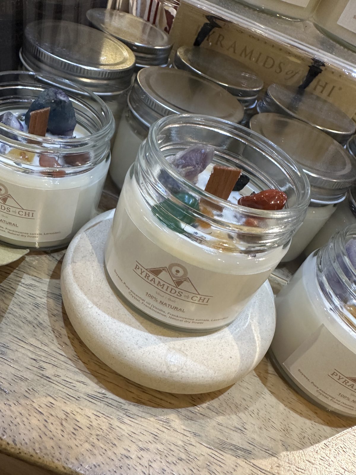 pyramids of chi store candle