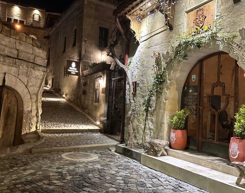 Cappadocia streets in front of Henna hotel
